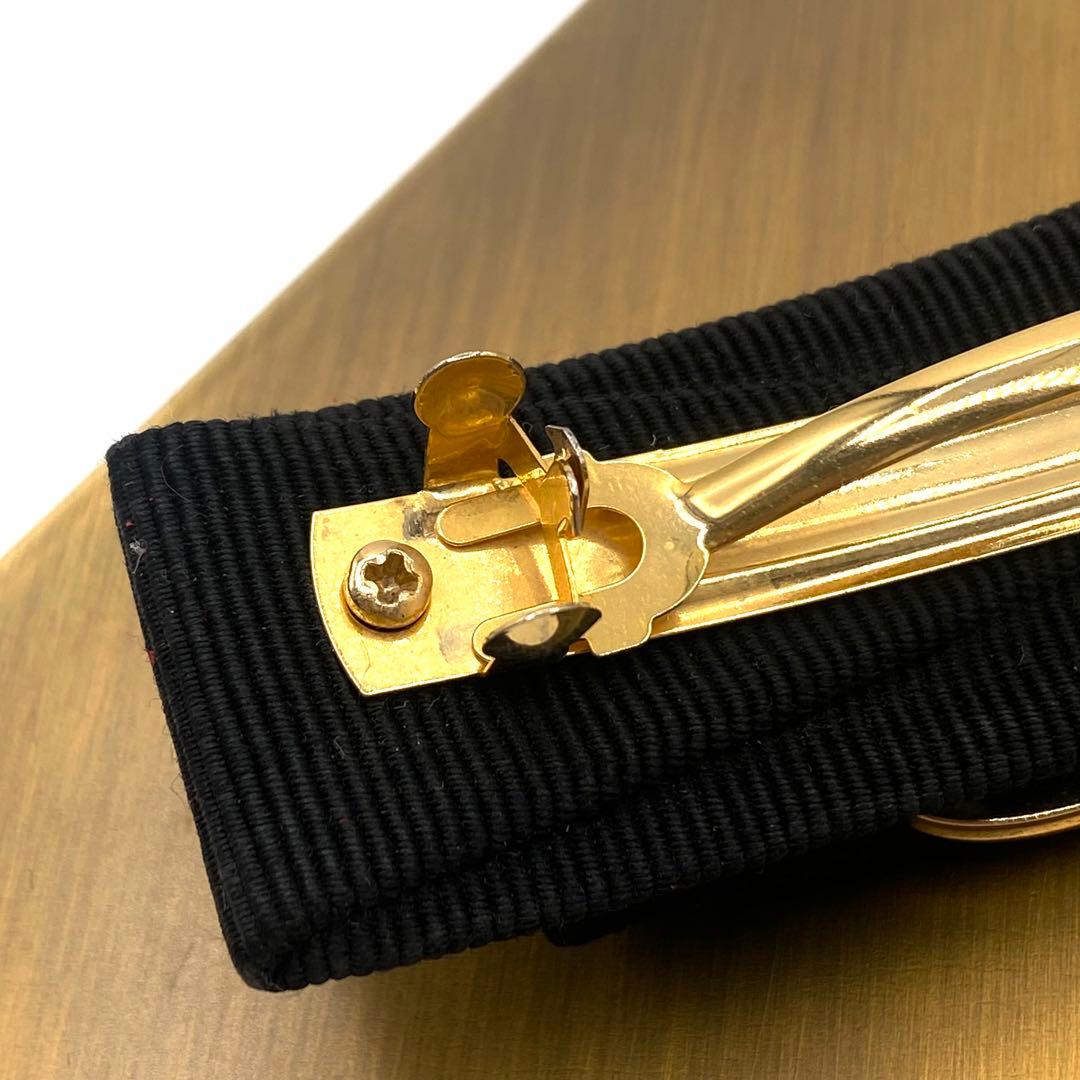 美品　Salvatore Ferragamo ブラック　バレッタ　ヴァラリボン