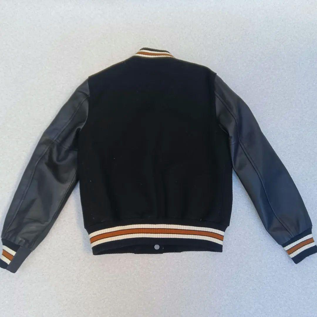 COACHコーチ スタジャン 袖レザー Cロゴ ワッペン 星条旗