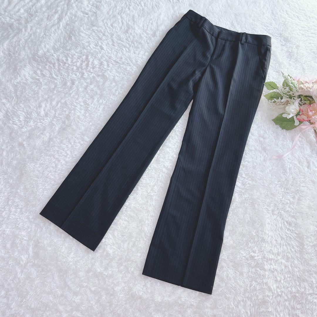 極美品✨コムサイズム スーツ ３点セット パンツ スカート 洗える ネイビー