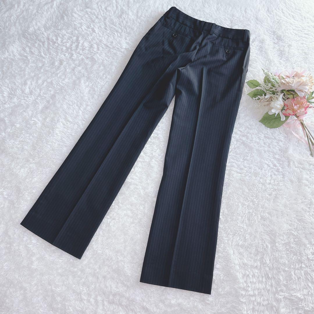 極美品✨コムサイズム スーツ ３点セット パンツ スカート 洗える ネイビー