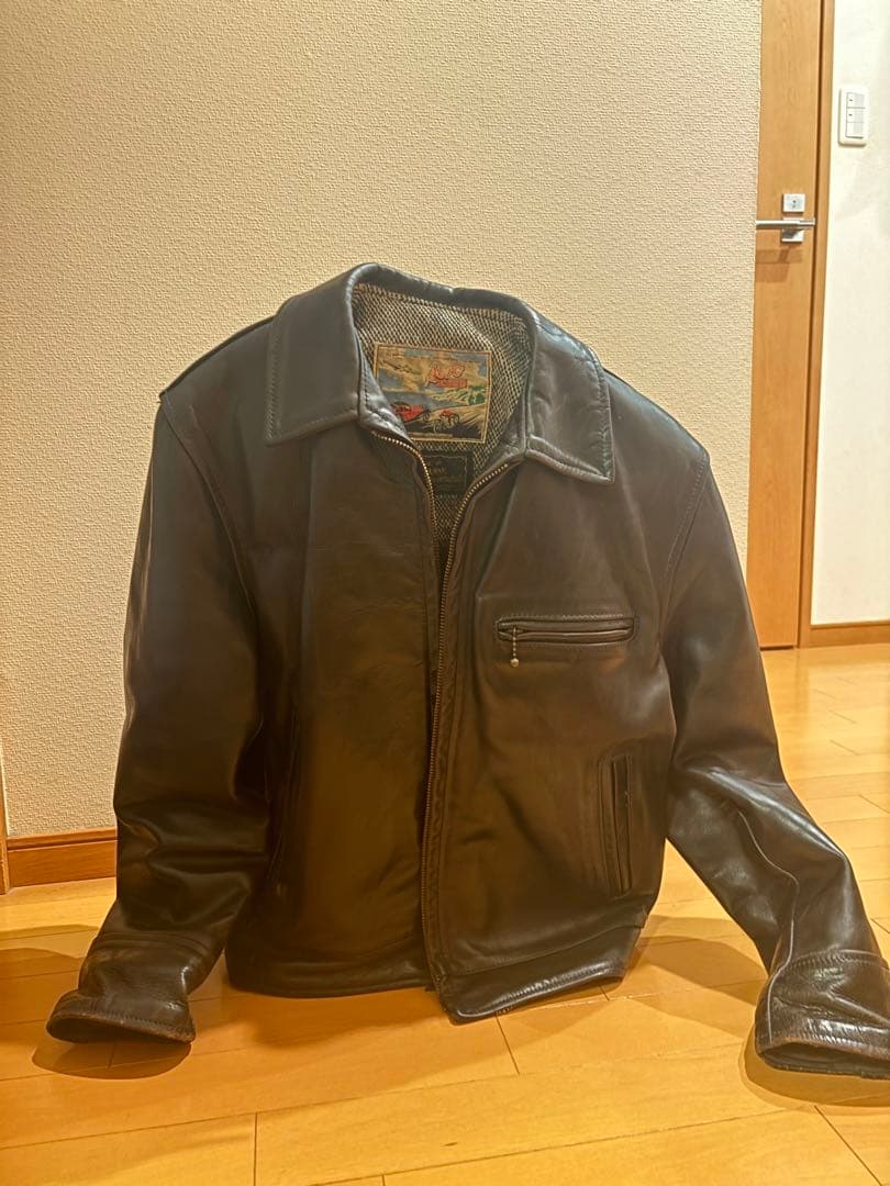 エアロレザー　ハイウェイマン　ブラック　38