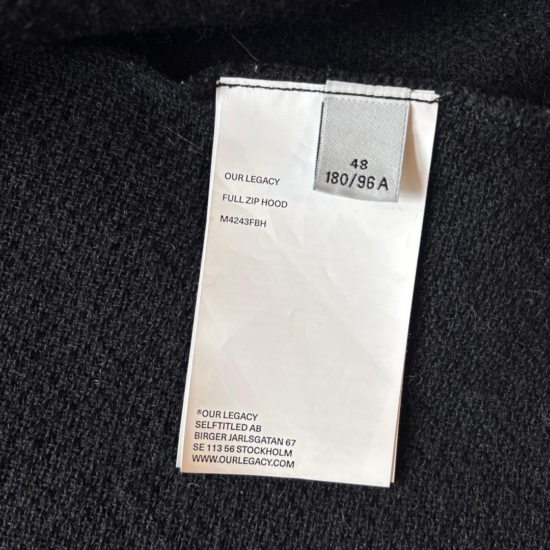 真*様 our legacy full zip hoodie Black 48