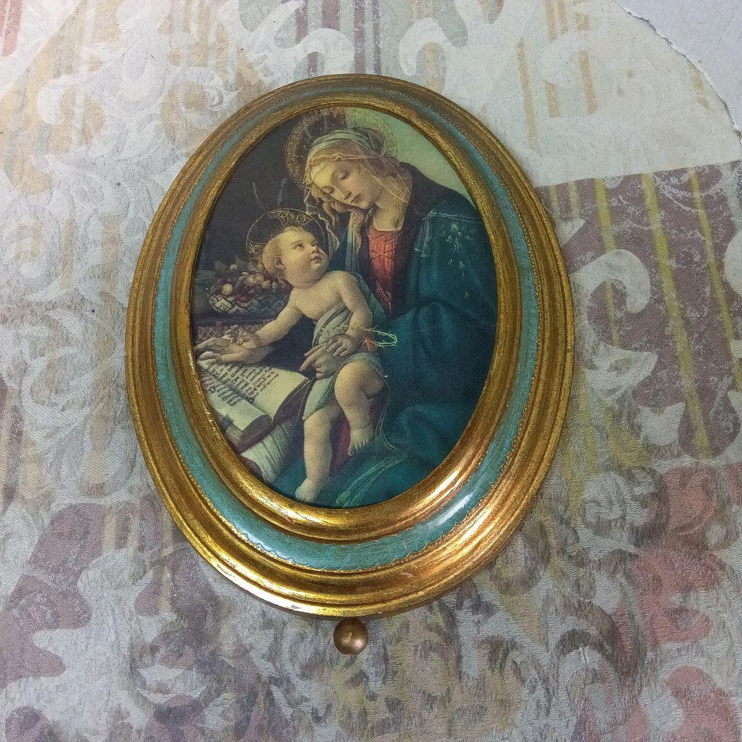 ボッティチェリ聖母子　 壁掛オルゴール