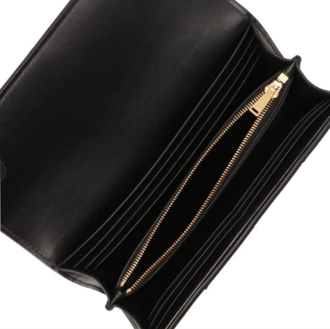 ひ*で様 ボッテガヴェネッタ　長財布　ブランド　革　黒