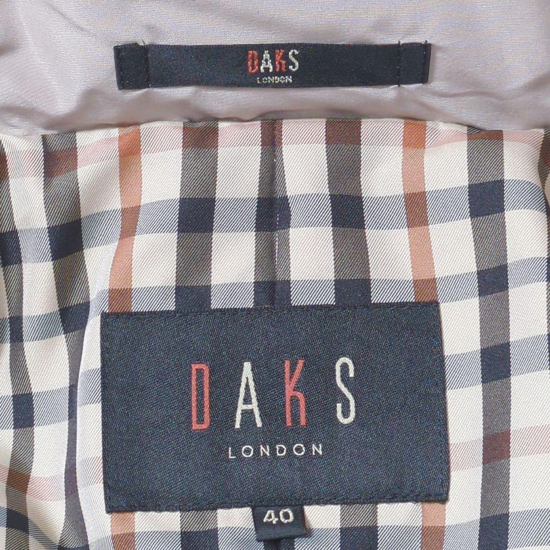 ダックス DAKS フード付き　ダウンコート 40 L グレー 撥水 日本製
