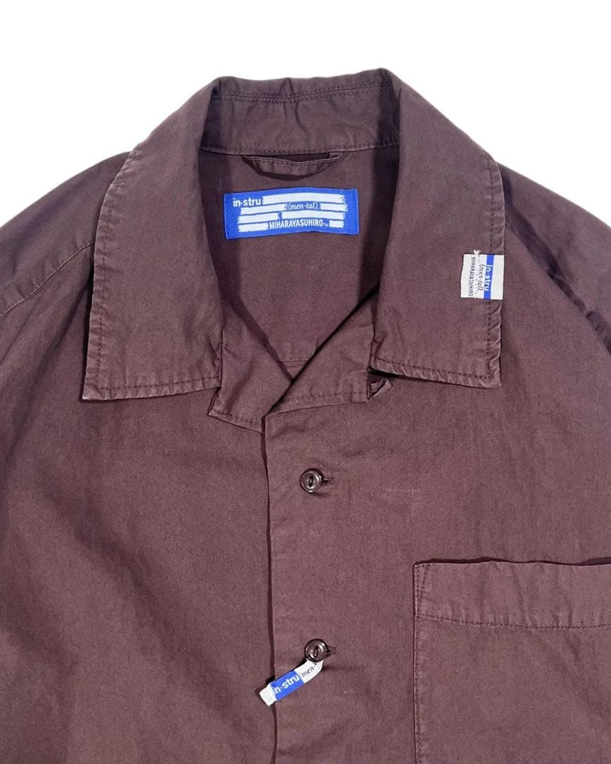 【新品未使用】ミハラヤスヒロ インストルメンタル オープンカラー シャツ