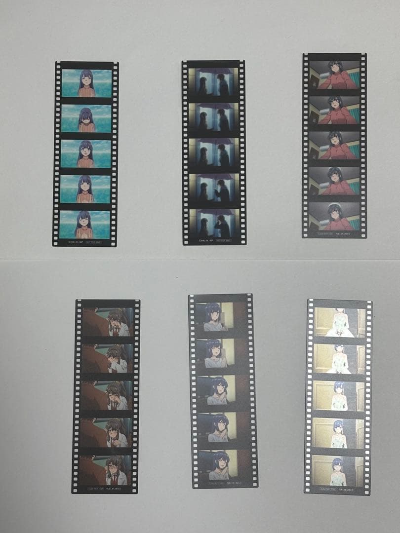 だ*ゆ様 青ブタ 特典6種コンプ フィルムコマ風しおり ゆめみる少女の夢を見ない