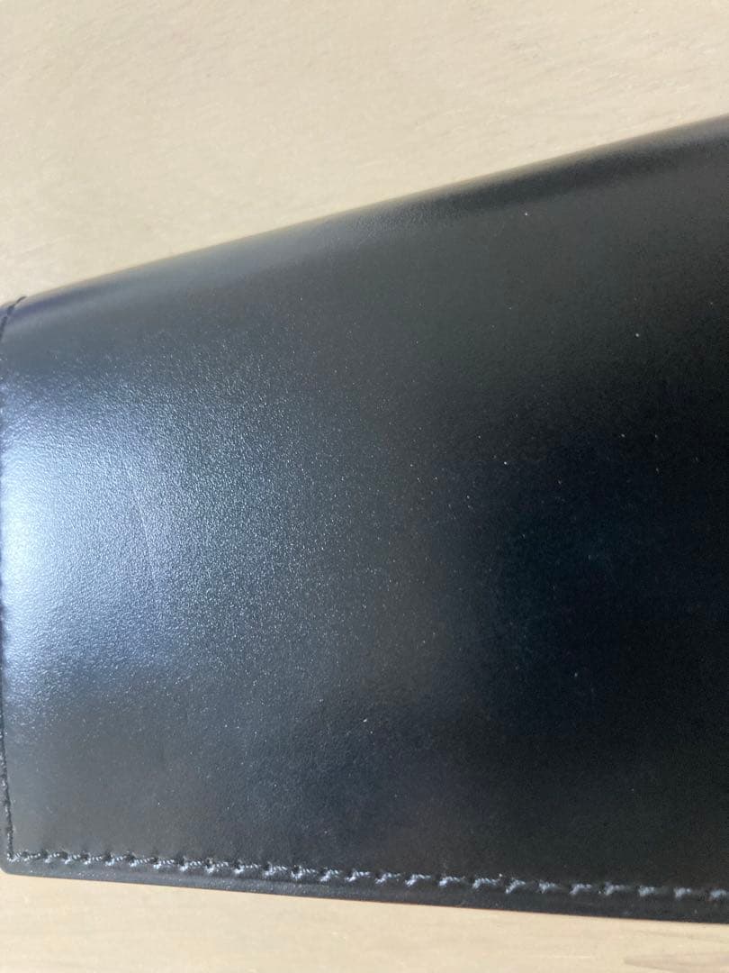 ガンゾ　CORDOVAN (コードバン) 通しマチ名刺入れ