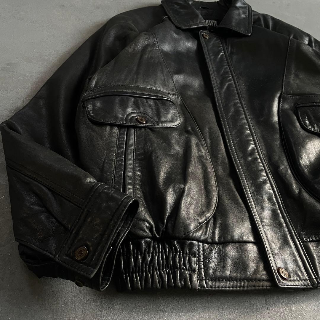 type A-2“durante“羊革“短丈“bomber jacket