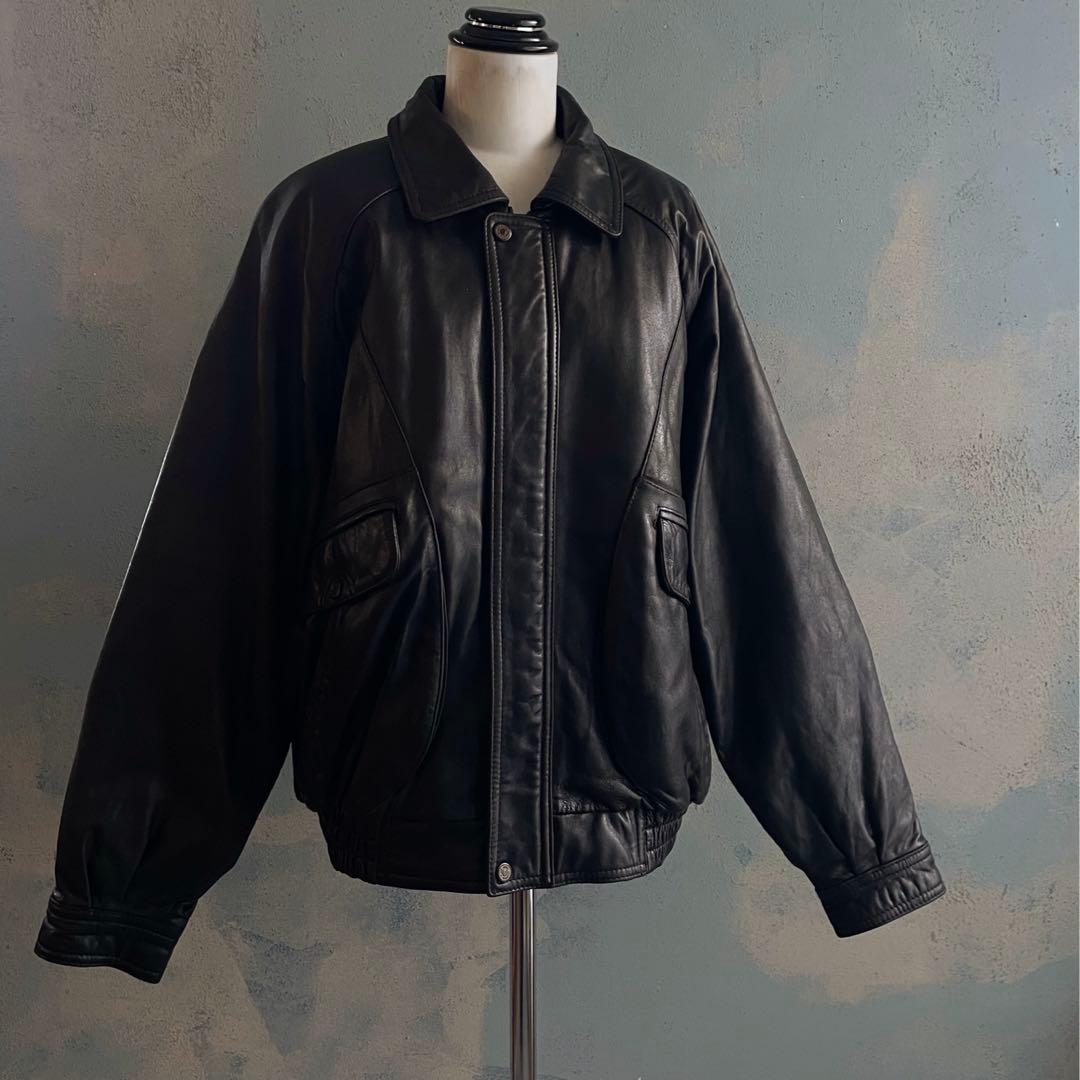 type A-2“durante“羊革“短丈“bomber jacket