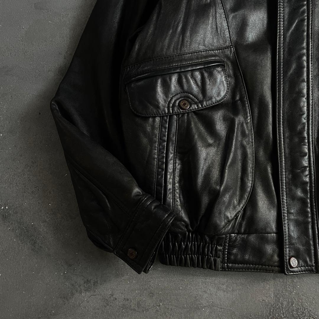 type A-2“durante“羊革“短丈“bomber jacket