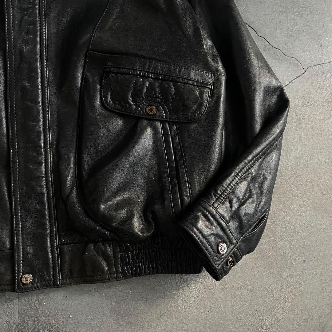 type A-2“durante“羊革“短丈“bomber jacket