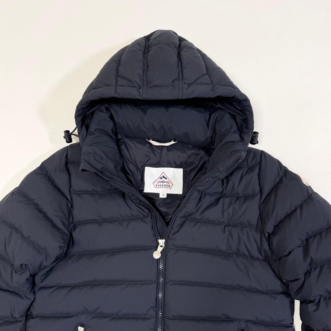 ピレネックス スプートニクロング ソフト ダウンジャケット ネイビー M