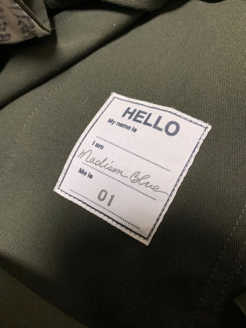 美品　マディソンブルー　ユニセックス　両脇ポケット　シャツジャケット　オーバー