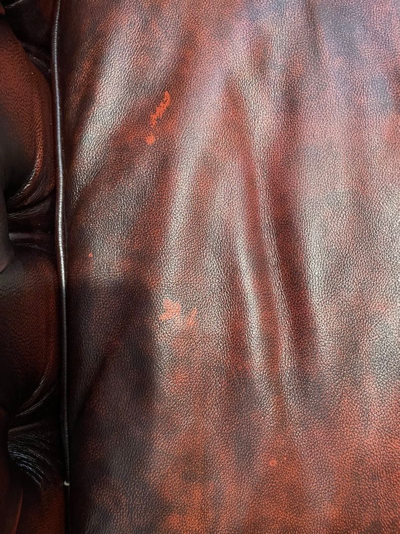 【専用】チェスターフィールド 総革 革張り ソファー　1人掛け