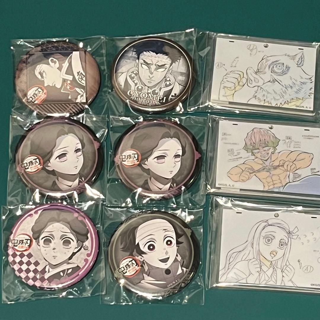 鬼滅の刃 ダイニング 黒死牟 チェキ 缶バッジ