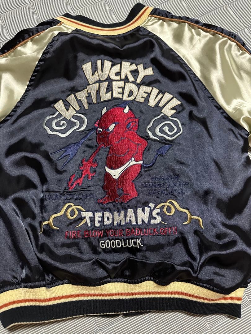 TEDMAN テッドマンリバーシブルスカジャン スーベニアジャケット別珍サテン