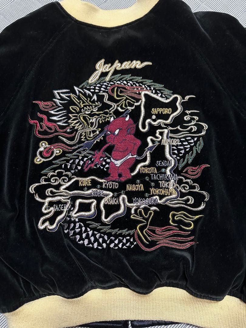 TEDMAN テッドマンリバーシブルスカジャン スーベニアジャケット別珍サテン