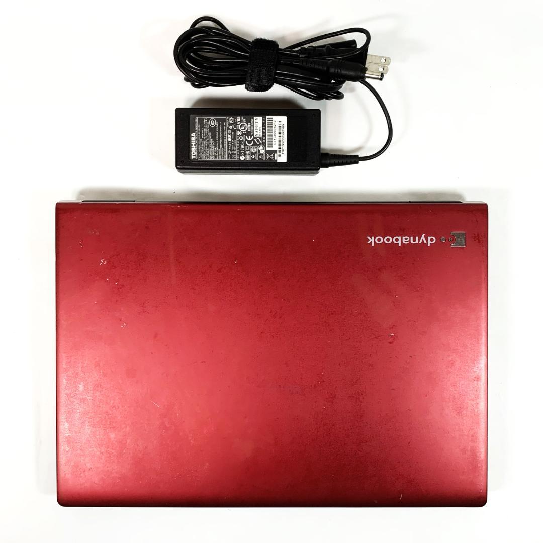 【オフィス付き】ノートパソコン／赤　Windows11　新品SSD／Webカメラ