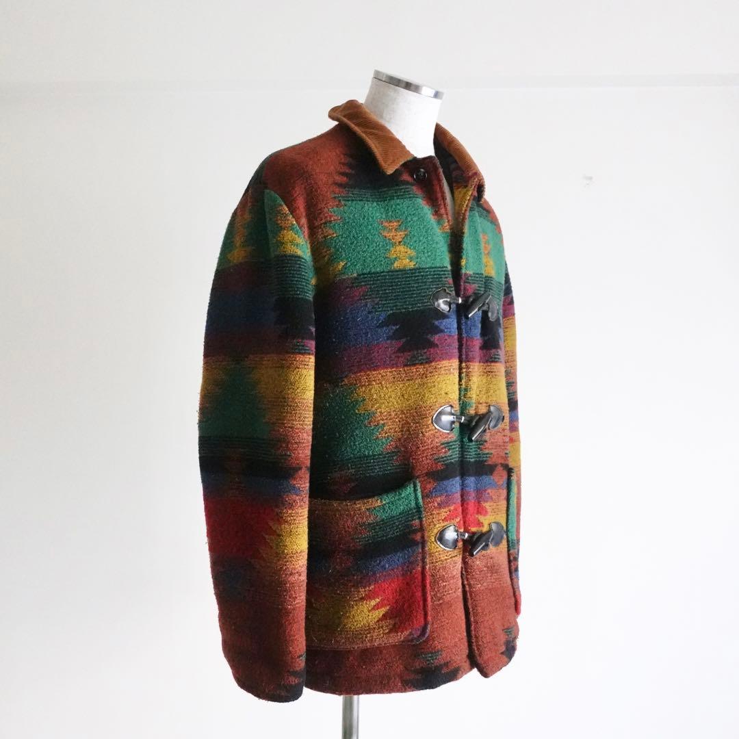 1980s Lakeshine ネイティブ柄中綿ジャケット　マルチカラーUSA製