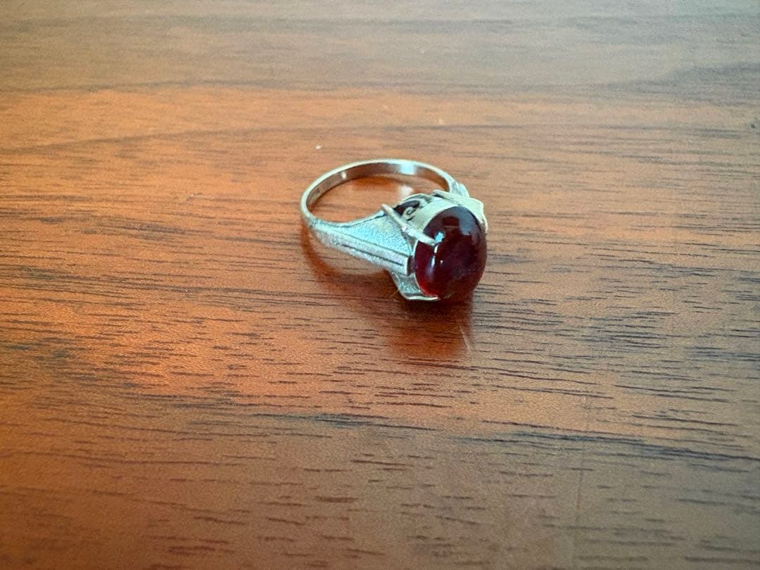 Fire Opal K14WG ファイアオパールVintageビンテージリング