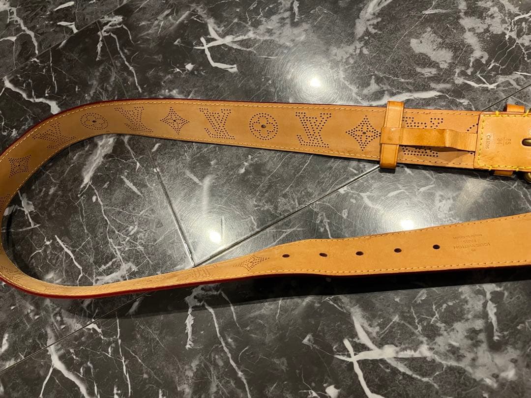 てっぺい ルイヴィトン ベルト マヒナ サンチュール パンチング