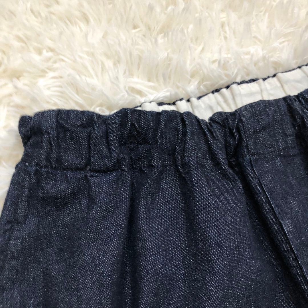 ミズイロインド mizuiroind ワイドイージーパンツ　デニム