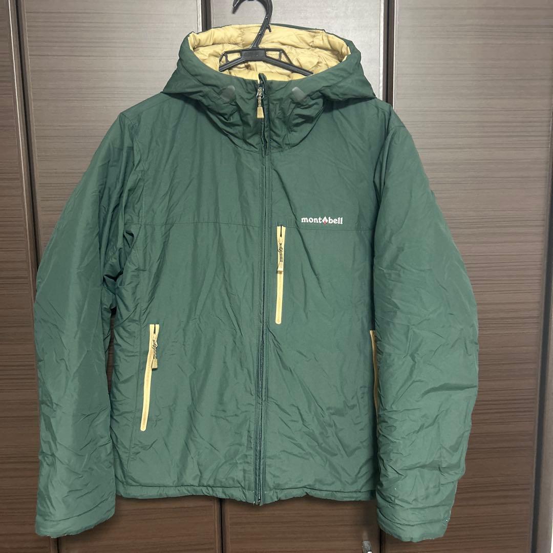 montbell グリーンダウンジャケット リバーシブル レディースXL