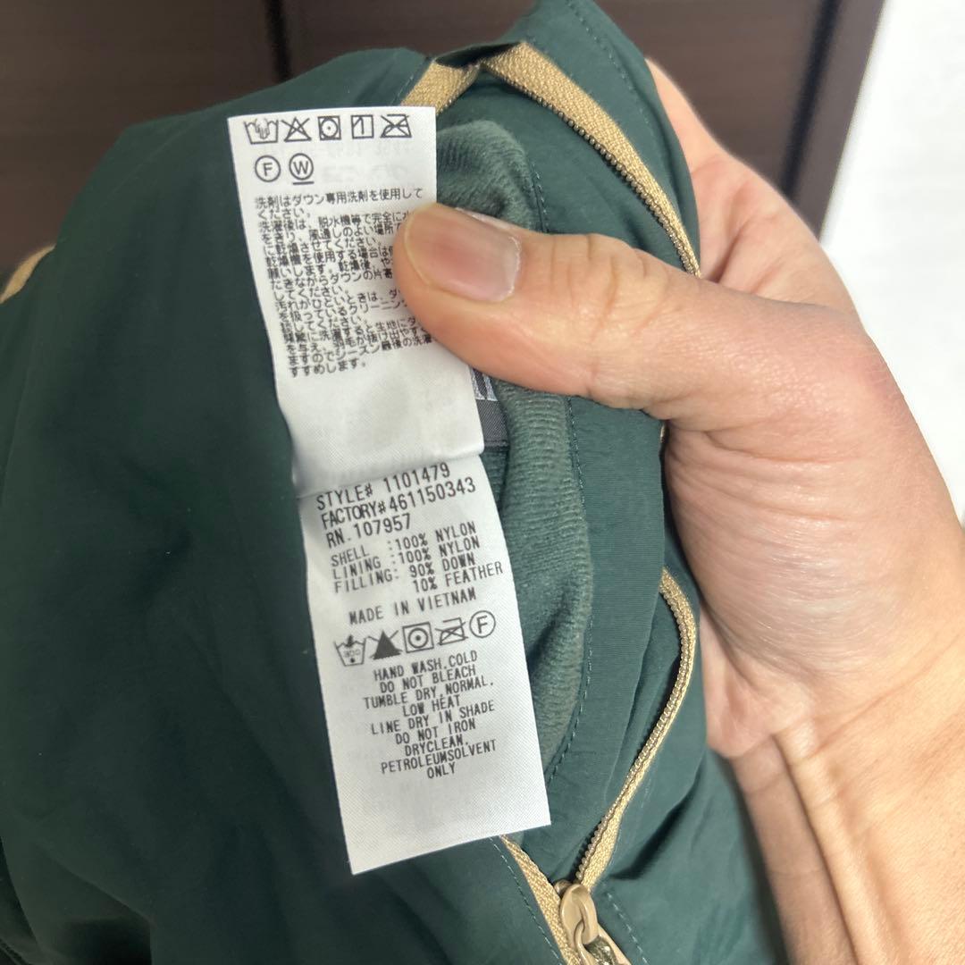 montbell グリーンダウンジャケット リバーシブル レディースXL