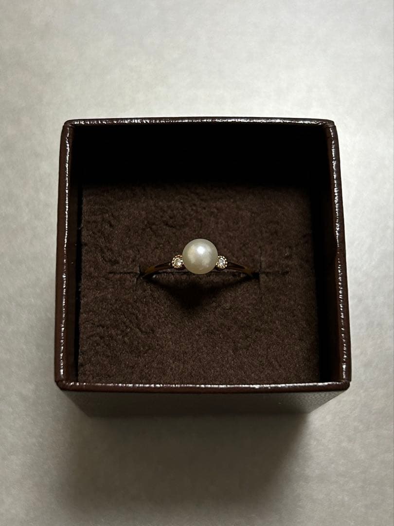 ete 18金　パールリング　#11号