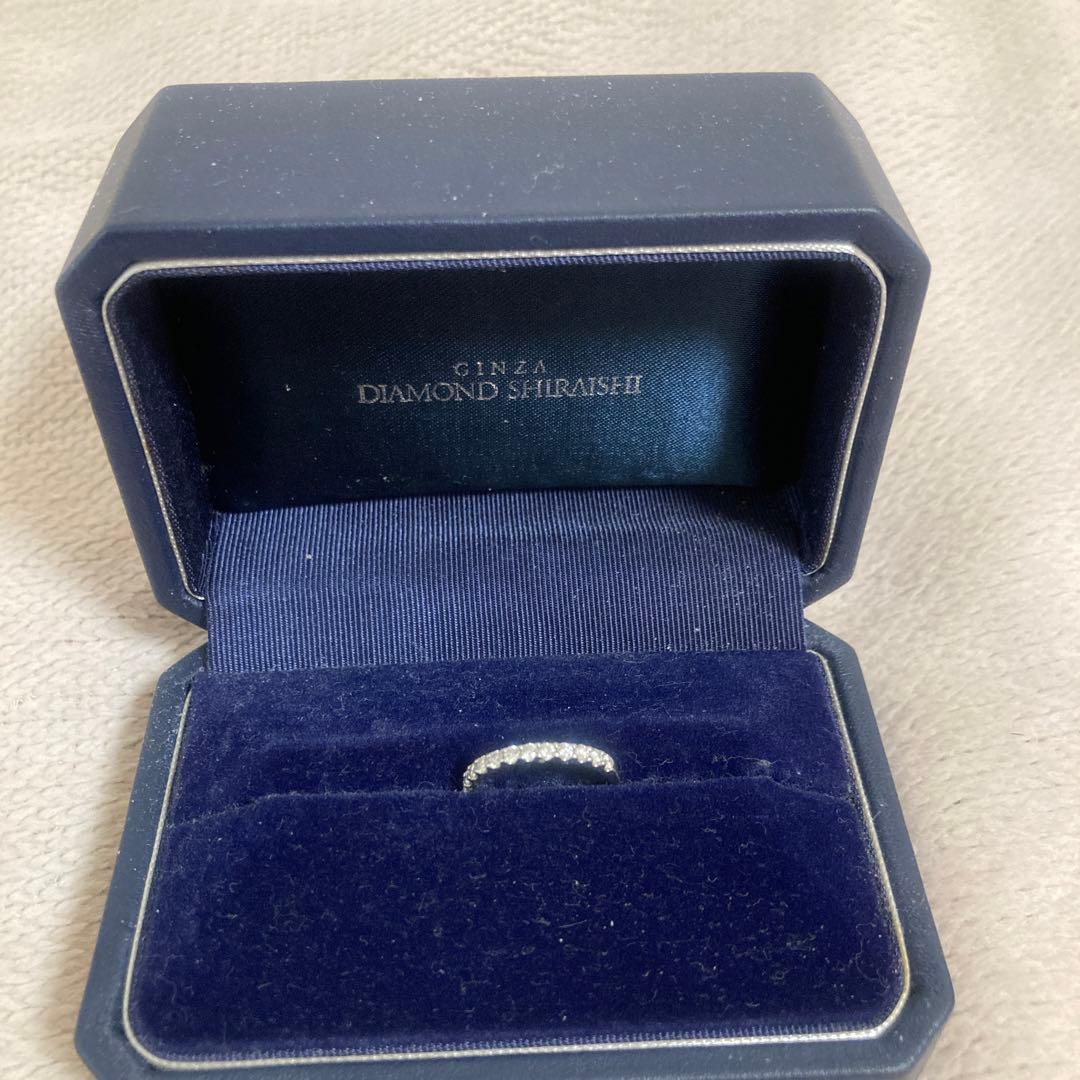 ハーフエタニティリング 0.3ct 6号 pt950 ダイヤモンドシライシ