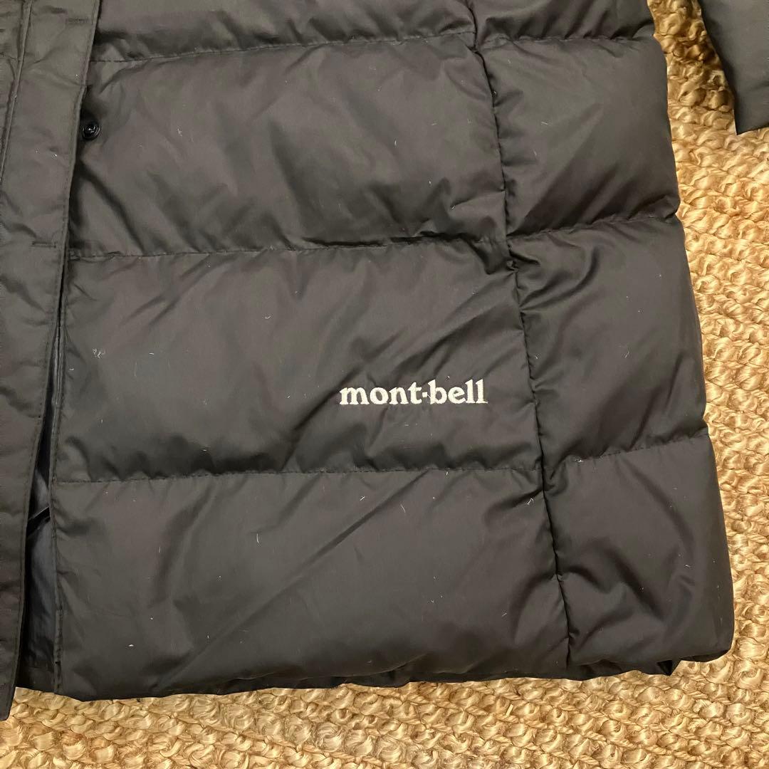 montbell フード付きロングダウンジャケット ブラック