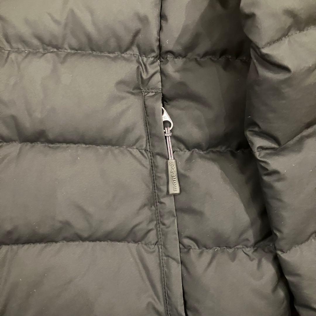 montbell フード付きロングダウンジャケット ブラック