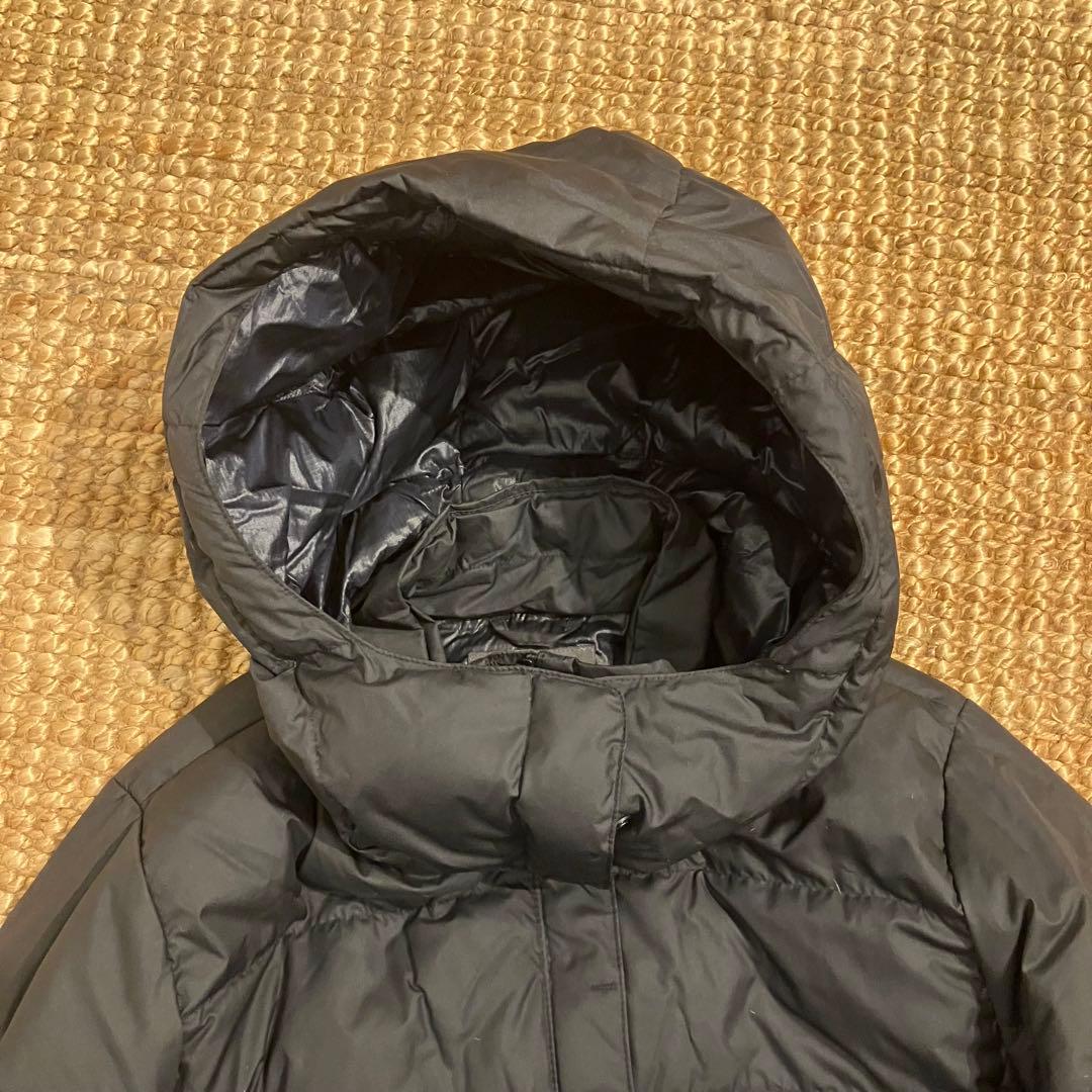 montbell フード付きロングダウンジャケット ブラック