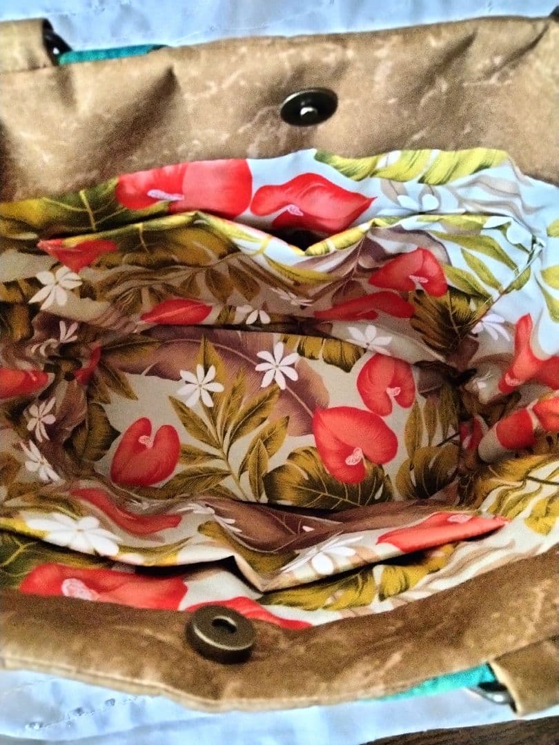 なおままページ258.ハワイアンキルト・バッグ・ハイビスカス＆プルメリア