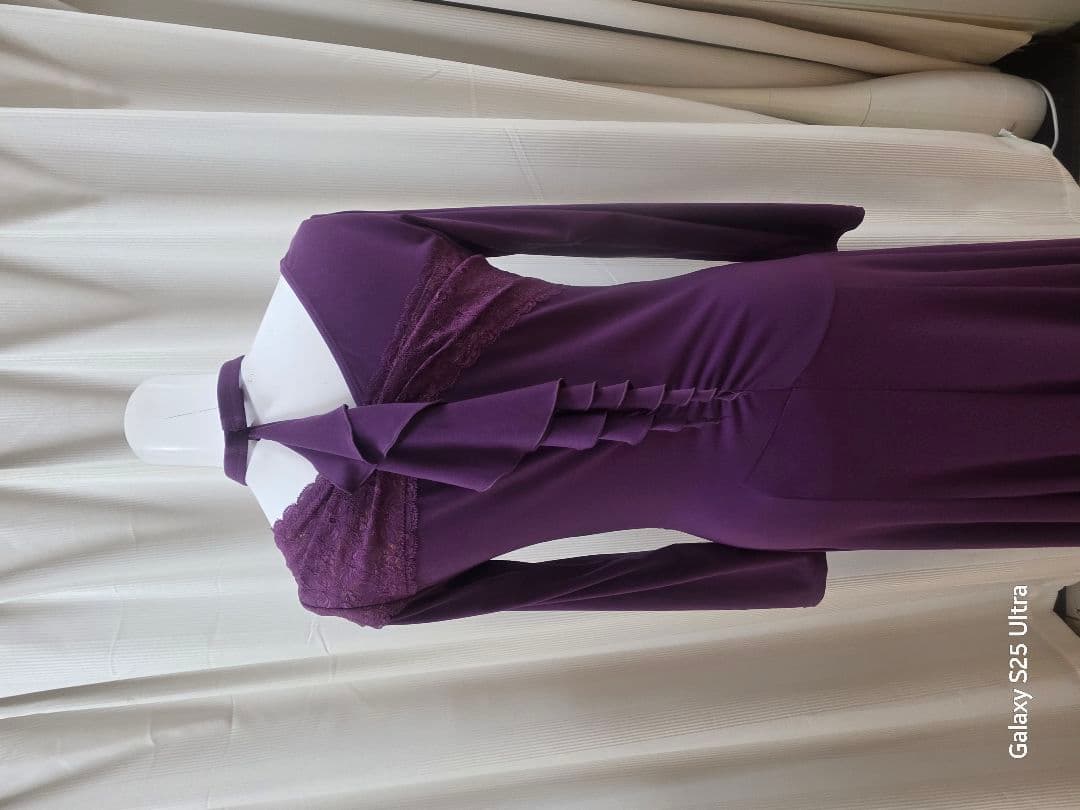 Chacott パープル長袖ダンスドレス