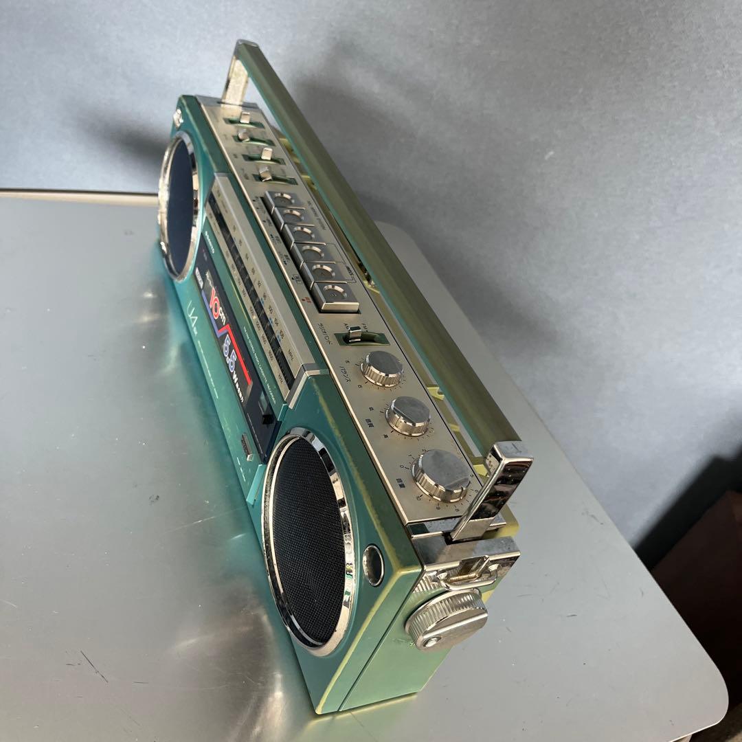 昭和レトロ　ステレオラジカセ　サンヨー　MR-U4SX