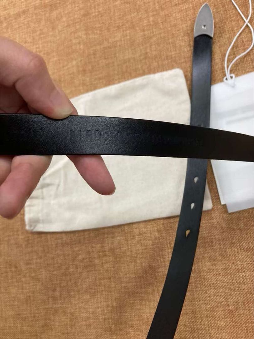 OUR LEGACY ベルト 80 黒 人気