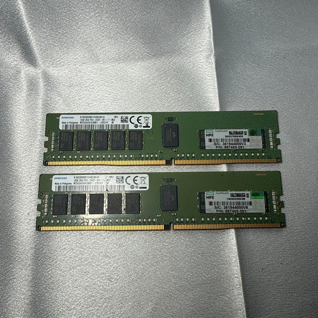 Samsung 16GB DDR4 メモリ 2枚セット