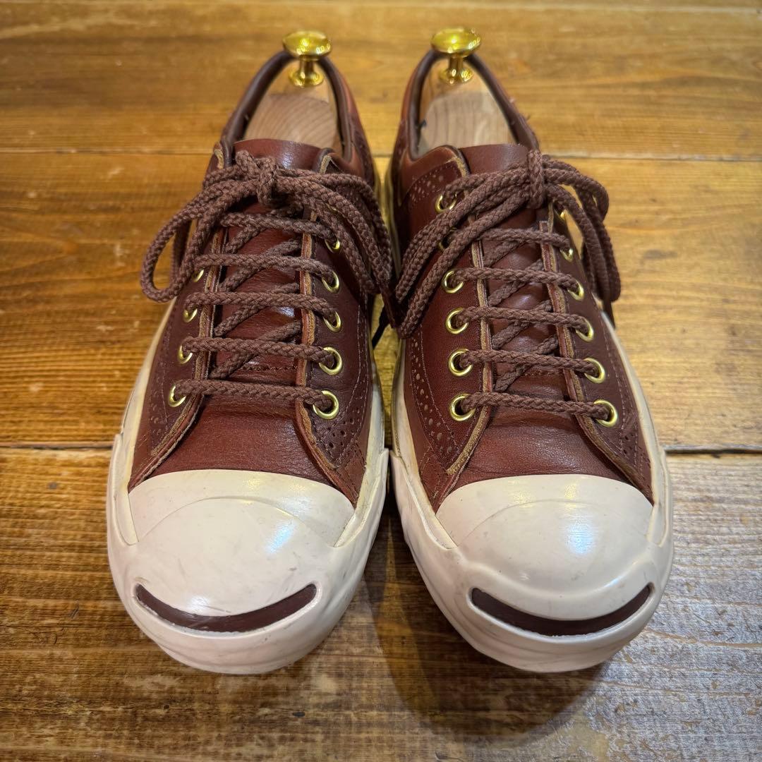 【廃盤・希少】コンバース ジャックパーセル RLY サドル レザー 美品