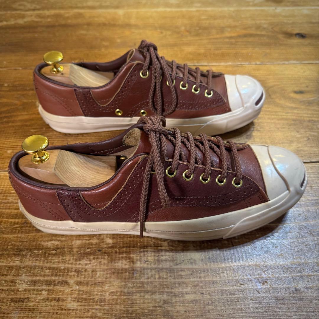 【廃盤・希少】コンバース ジャックパーセル RLY サドル レザー 美品