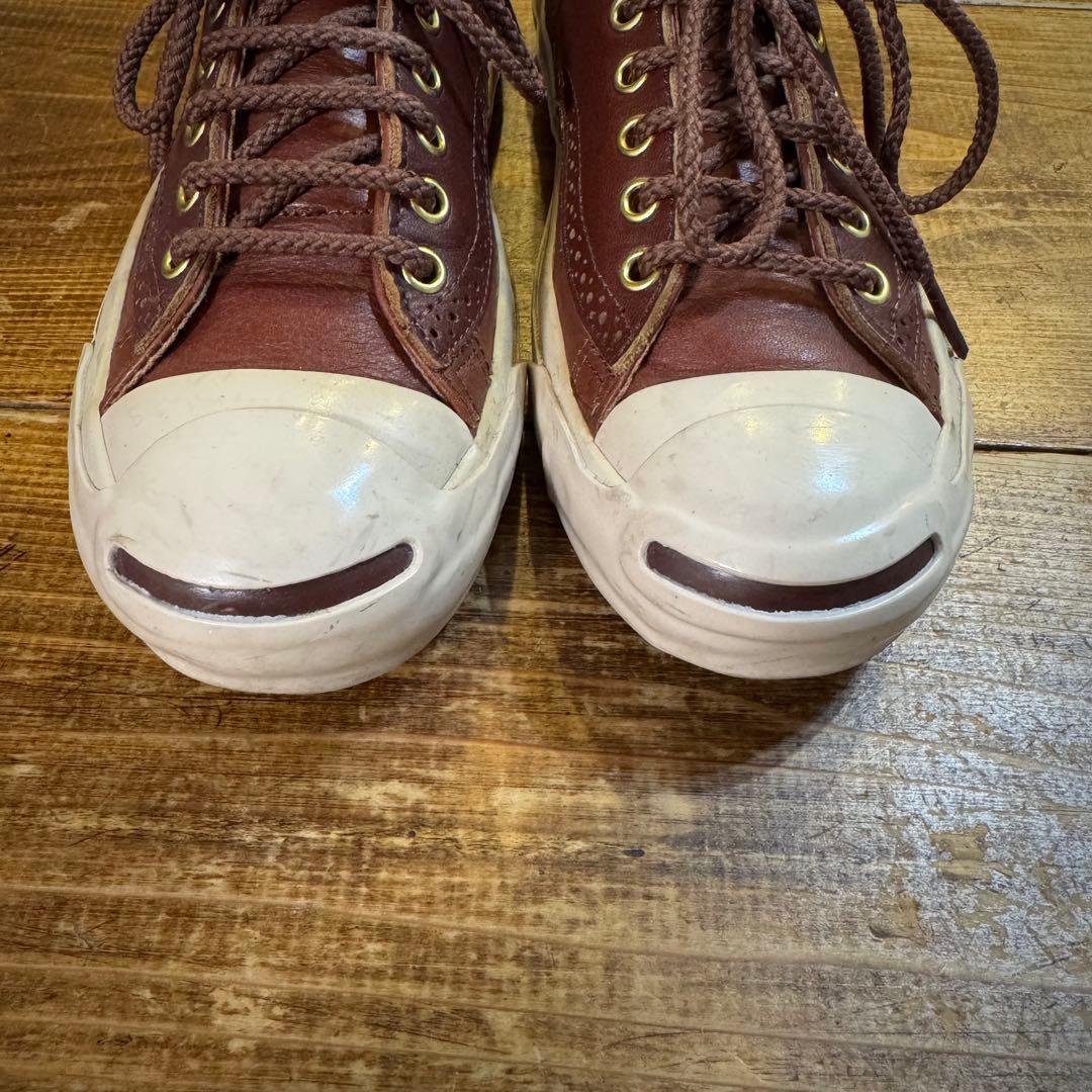 【廃盤・希少】コンバース ジャックパーセル RLY サドル レザー 美品
