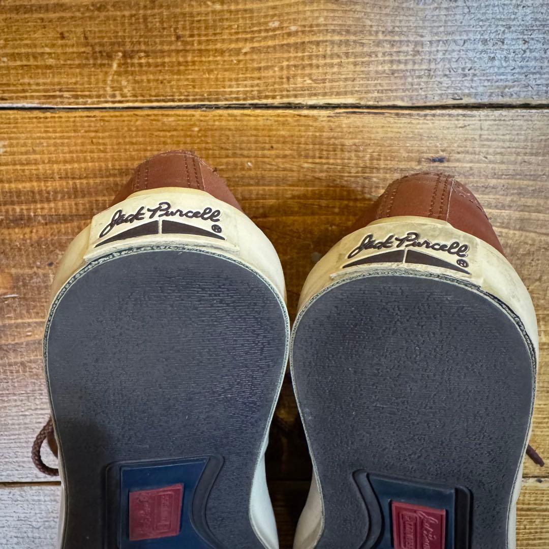 【廃盤・希少】コンバース ジャックパーセル RLY サドル レザー 美品