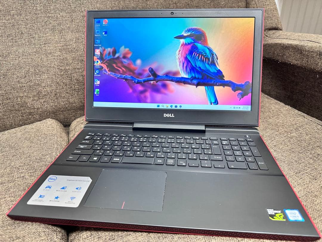 Dell 赤 ノートPC ゲーミングノート　GTX 1050Ti 15.6インチ