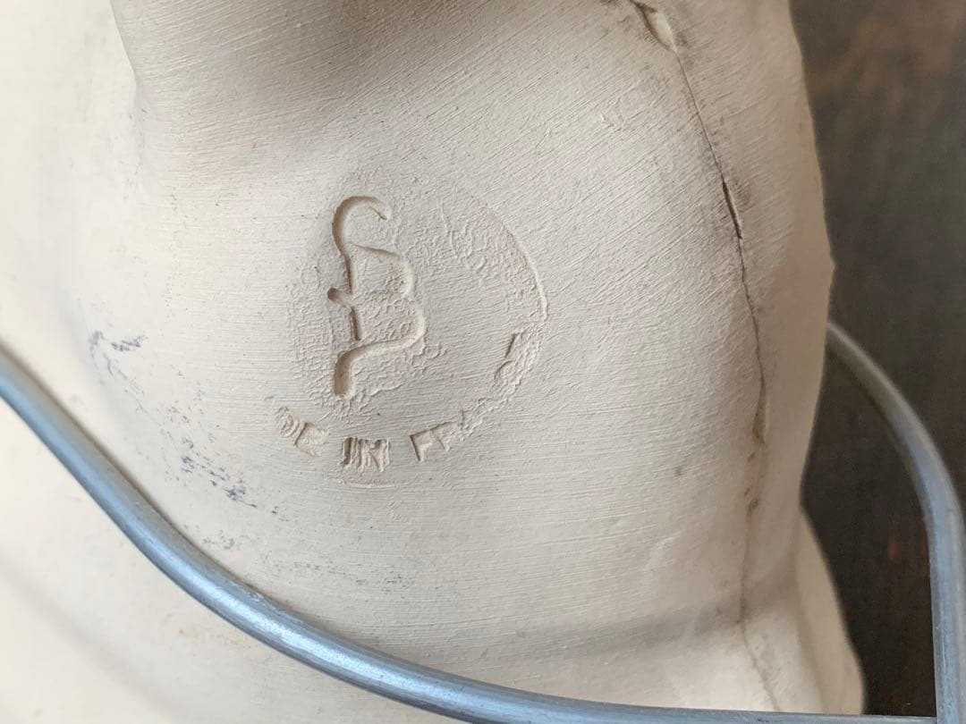 フランス アンティーク アニョーパスカル型 スフレンハイム焼 アルザス