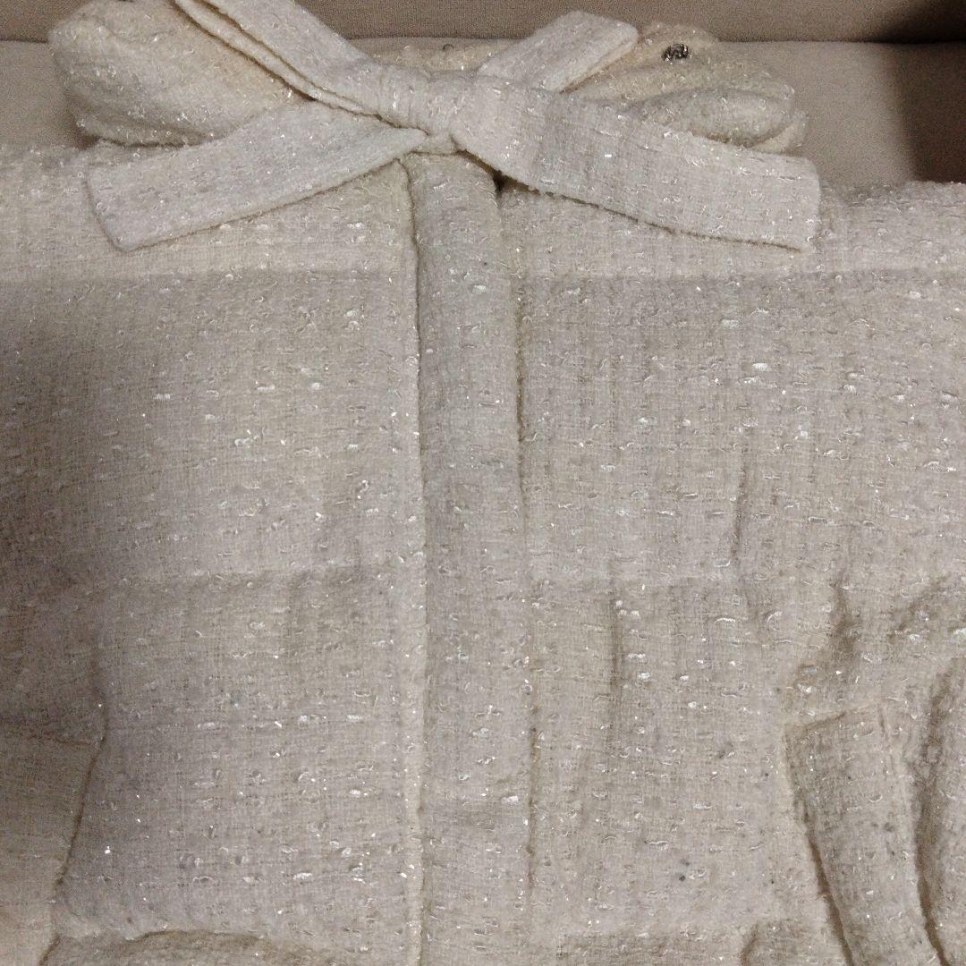 エムミーエメ　 Ribbon tweed short down jacket