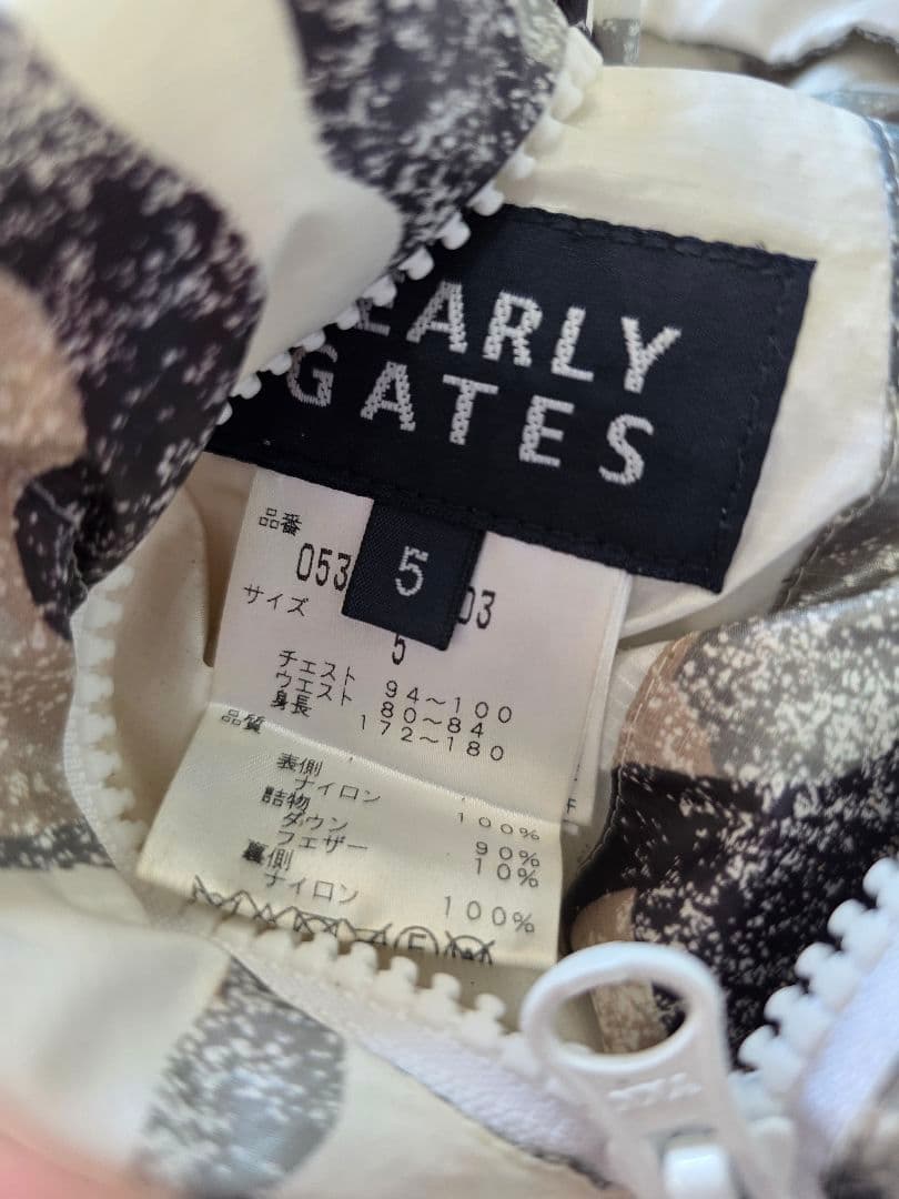 美品PEARLY GATES, リバーシブルダウンベスト５