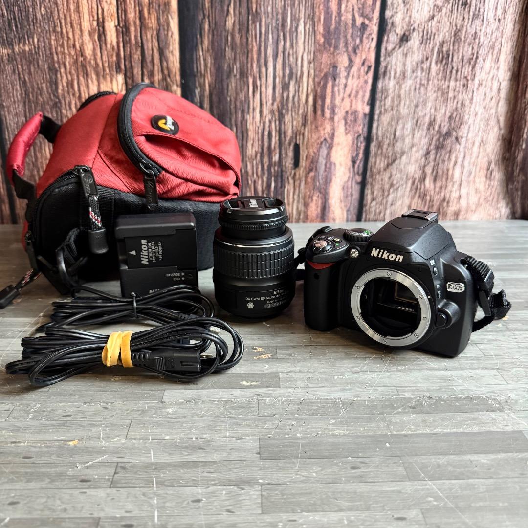 Nikon ニコン 一眼レフカメラ D40X ED18-55㎜レンズ付 デジカメ