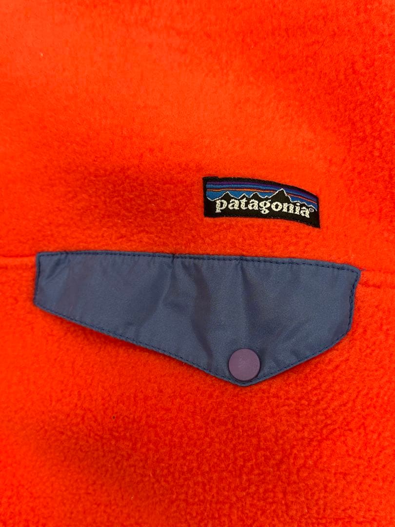 90s Patagonia シンチラスナップT FA97 オレンジ S フリース