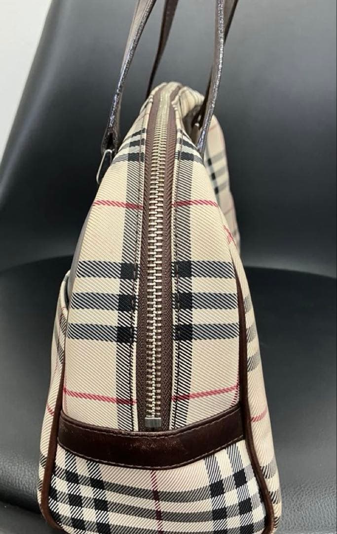 BURBERRY バーバリー プレート ミニボストンバッグ ノバチェック